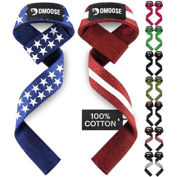 Fitness Wrist Straps - Non-Slip Silicone Grip, Deadlift Strap with Padding - Picture 2 of 7